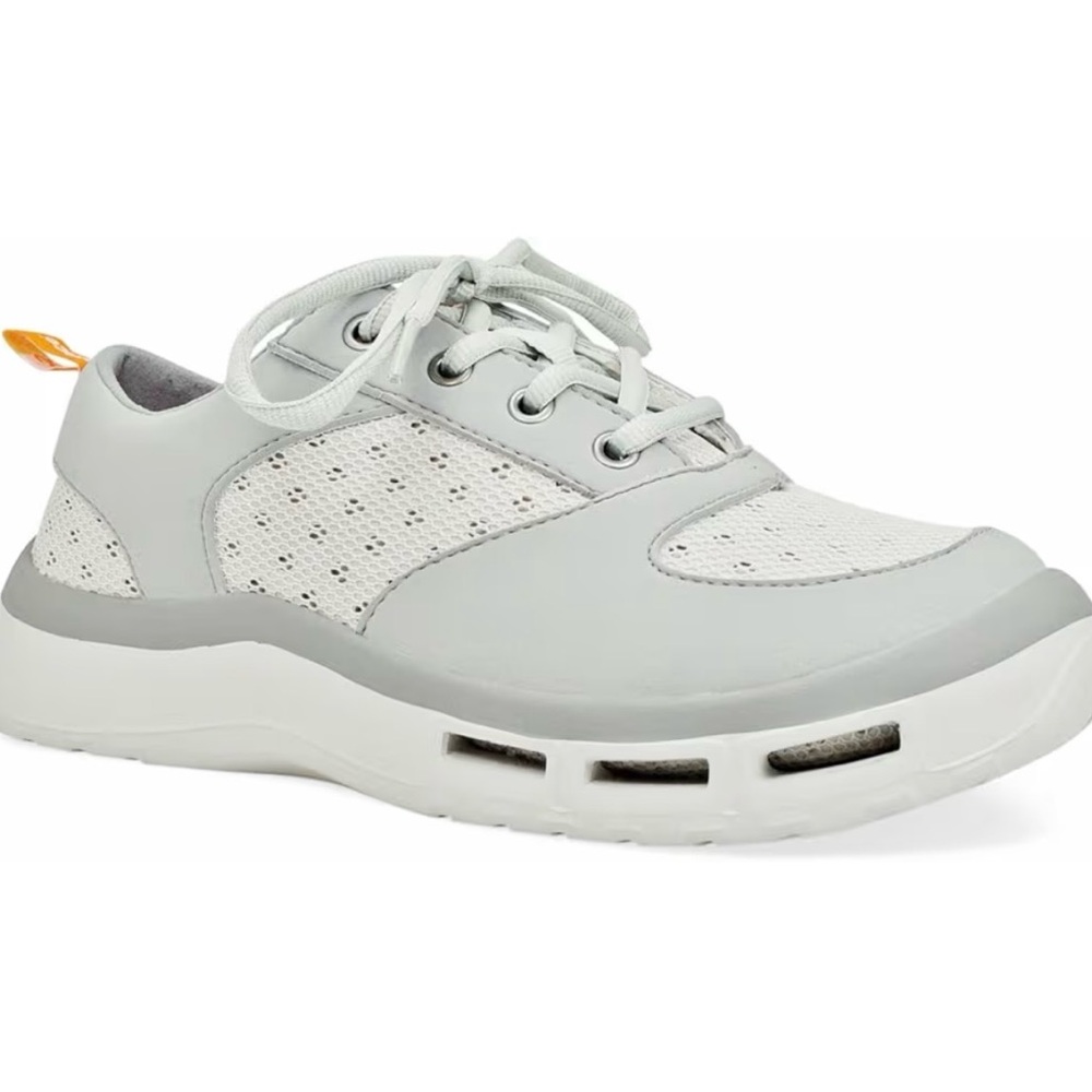 Soft Science Supreme Comfort Footwear Gray Sneakers with Vibrant Orange Insole